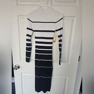 Black And White Sweater Dress